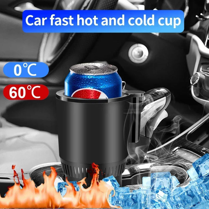 2-in-1 Car Cup Warmer and Cooler with digital display
