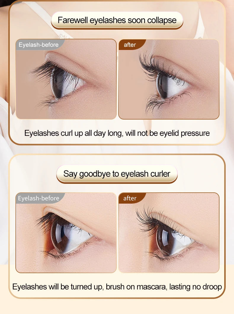 Heated Eyelash Curler | 2-in-1 USB Rechargeable | 3 Speed Modes | Long-Lasting Curl