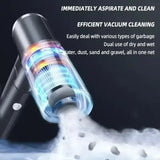 4-in-1 Wireless Car Vacuum Cleaner | Powerful Suction & Blow | Portable Handheld
