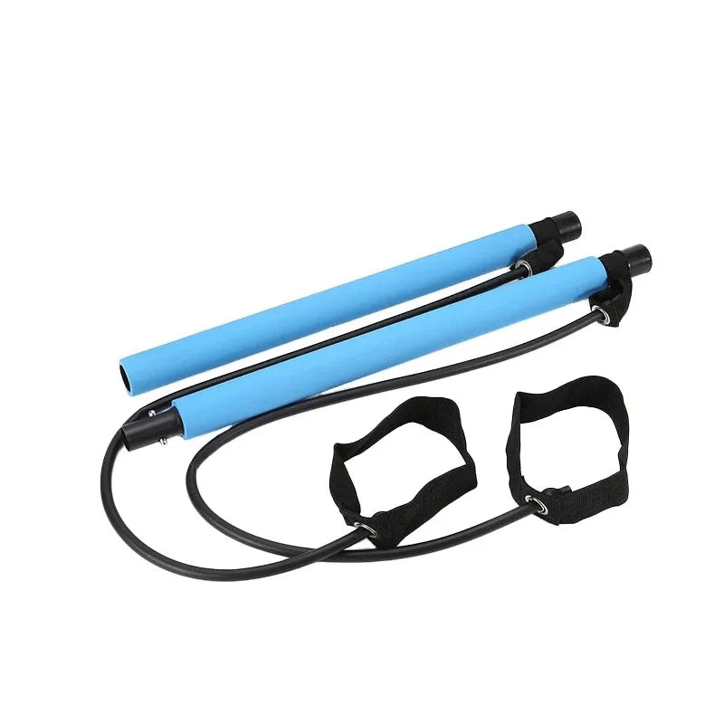 Pilates Resistance Band Kit | Portable Home Gym Set | Full Body Workout