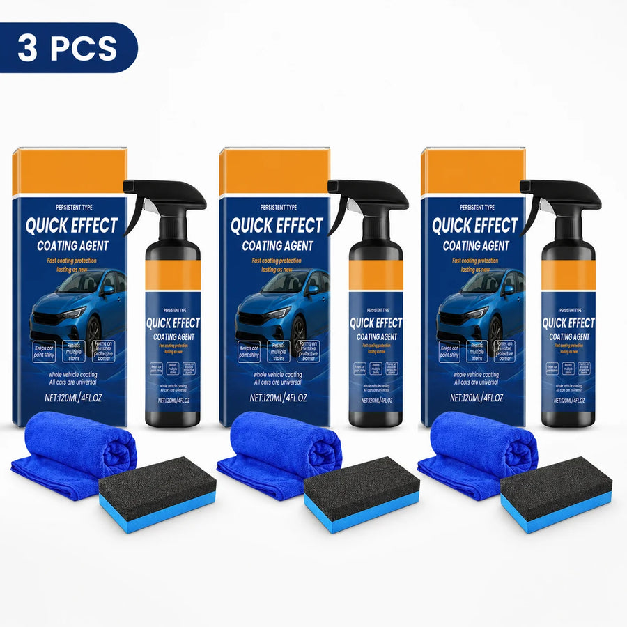Ceramic Car Coating Spray | Water Repellent Gloss Shield | Paint & Glass Protector
