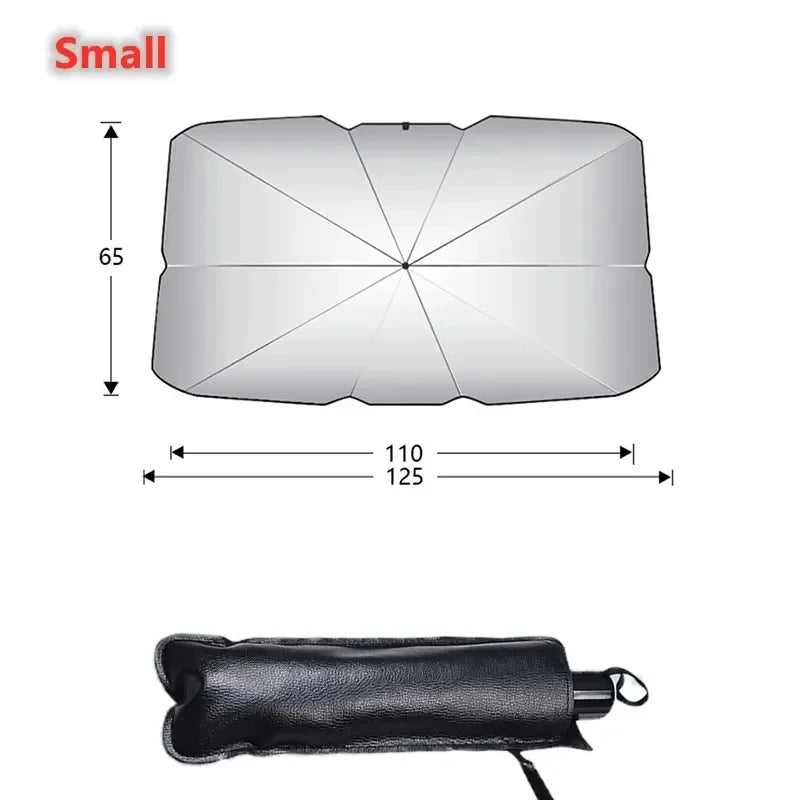 Foldable Car Windshield Sunshade | Umbrella Style | Heat Insulation Protection