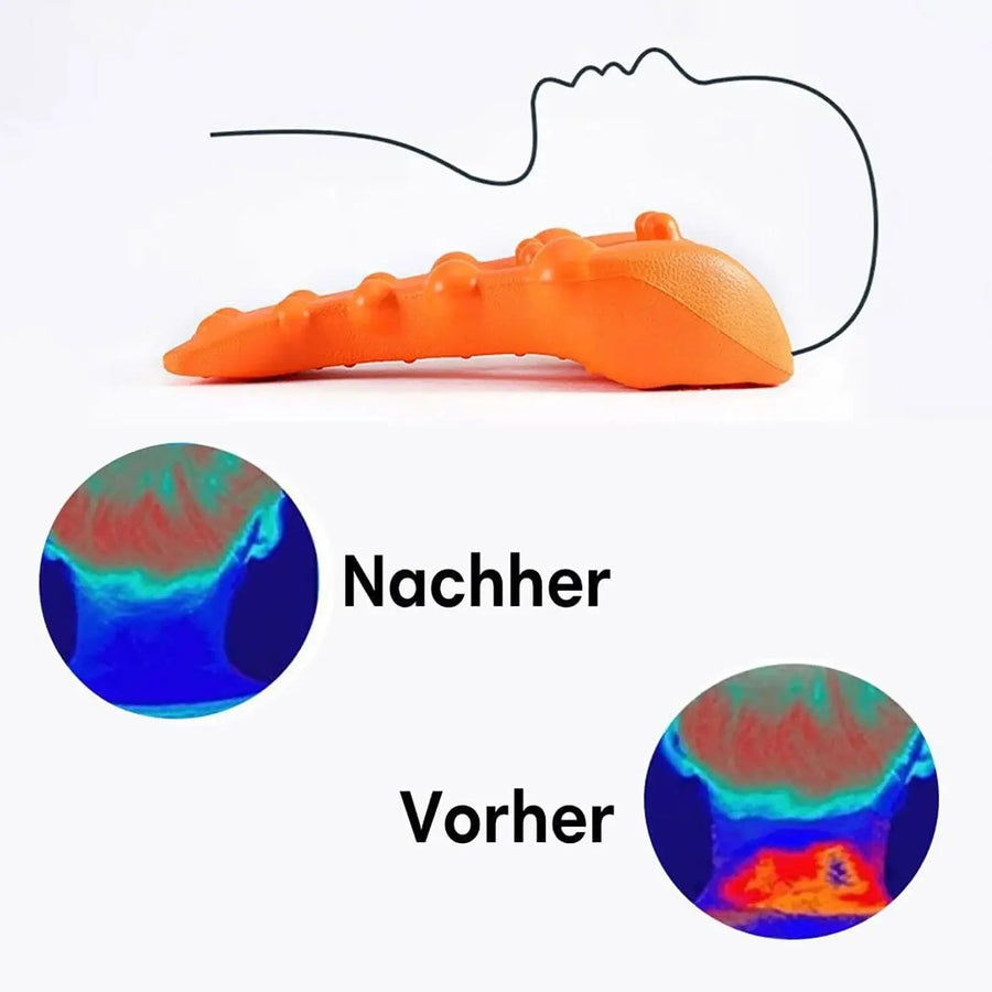 Cervical Neck Stretcher & Shoulder Massager | Trigger Point Relief | Portable Device