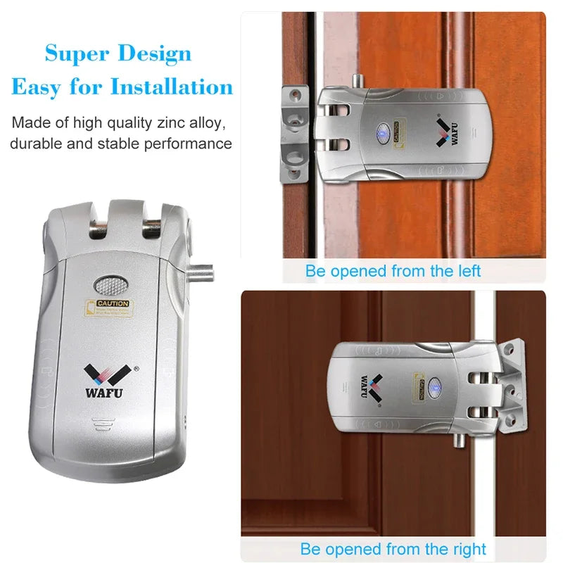WAFU Smart Door Lock | Fingerprint & Password | WiFi & Bluetooth | Remote App Control