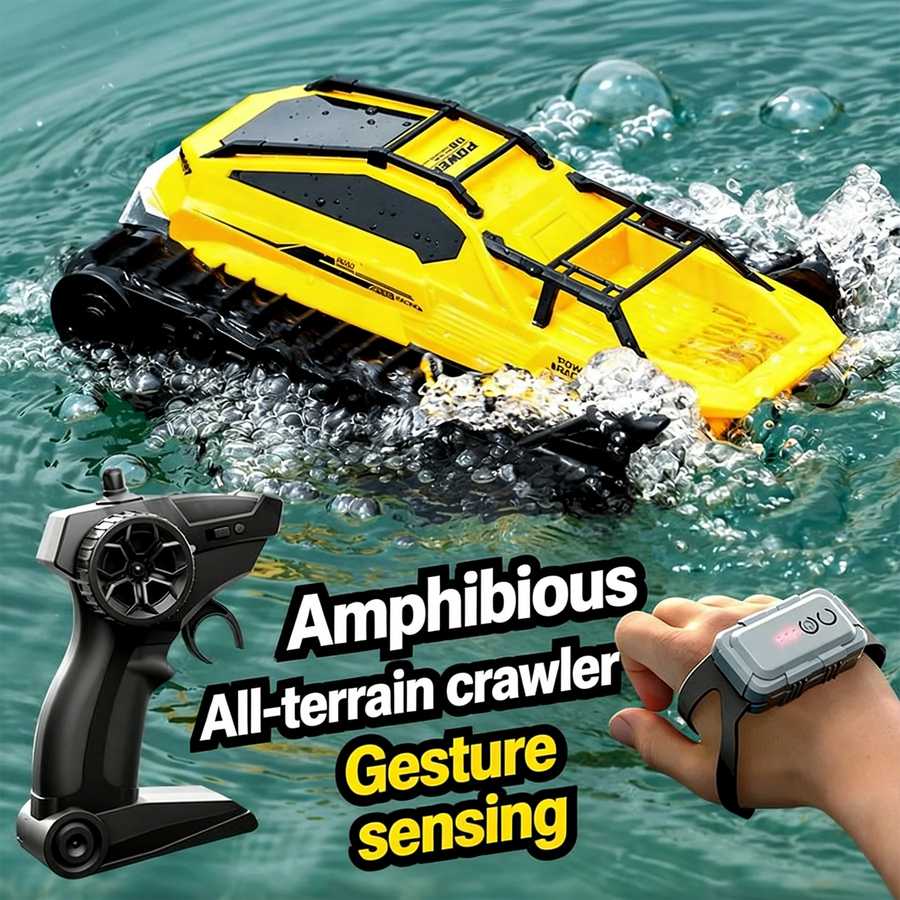 JJRC Q183 RC Tank Amphibious Tracked Tank Remote Control All Terrain Truck Climbing Off-Road Vehicle Waterproof Toy Kid Gifts
