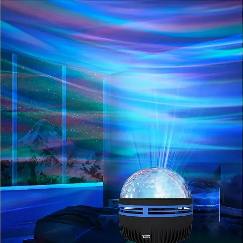 LED Starry Galaxy Projector Light RGB Smart Remote Control Star Aurora Lamp KTV USB for Home Room Camping Wedding Decorations