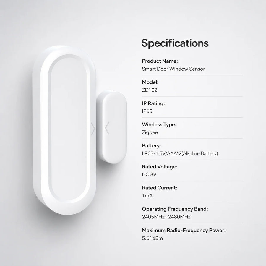 Tuya WiFi Door Window Magnetic Sensor Wireless Connection Smart Home Protection Door Detectors Automation
