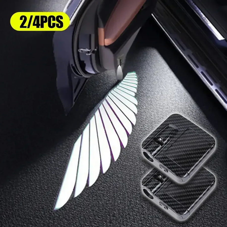 Wireless HD Laser Car Door Projector - 2/4pcs, Auto Accessory, No Wiring Required, Battery-Powered, for Easy Night Entry