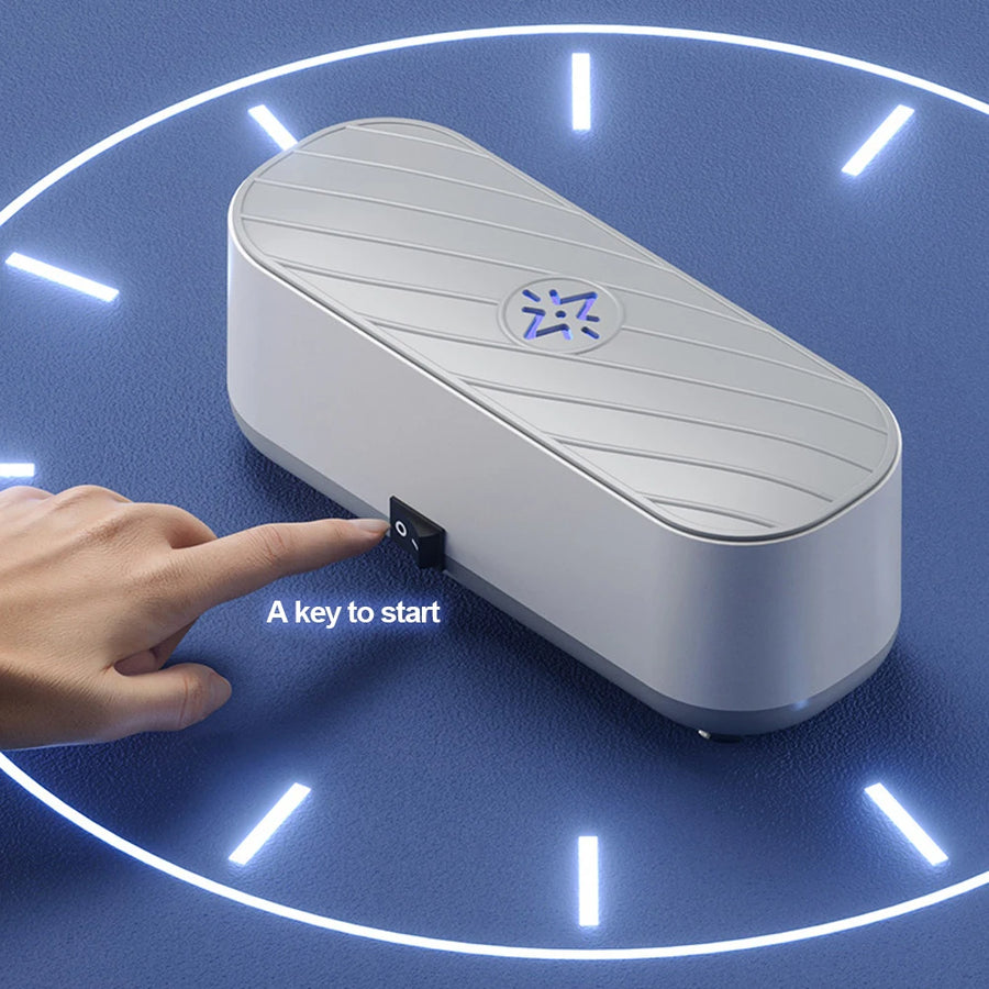 Ultrasonic Jewelry Cleaner Machine | USB Rechargeable | Glasses Watches Rings