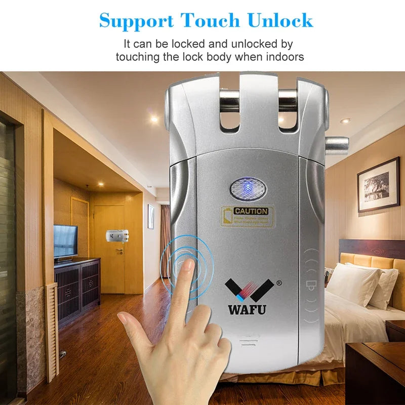 WAFU Smart Door Lock | Fingerprint & Password | WiFi & Bluetooth | Remote App Control