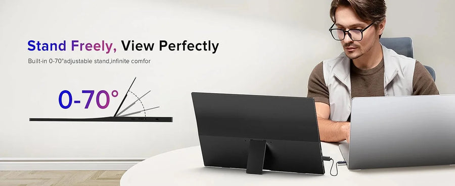 15.6-Inch Portable Monitor | HD 1366x768 | For Laptop, Xbox, PS4/5 & Switch