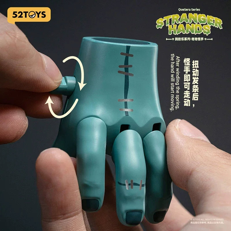 52TOYS Quesera Series Stranger Hands Wind Up Movable Toy Blind Box Collectible Novelty Model Ornament Mystery Box Birthday Gift