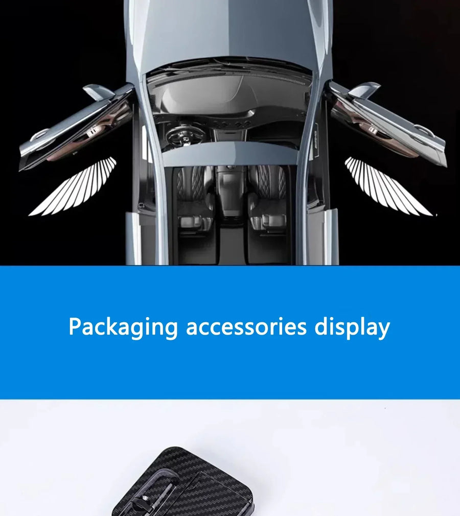 Wireless HD Laser Car Door Projector - 2/4pcs, Auto Accessory, No Wiring Required, Battery-Powered, for Easy Night Entry