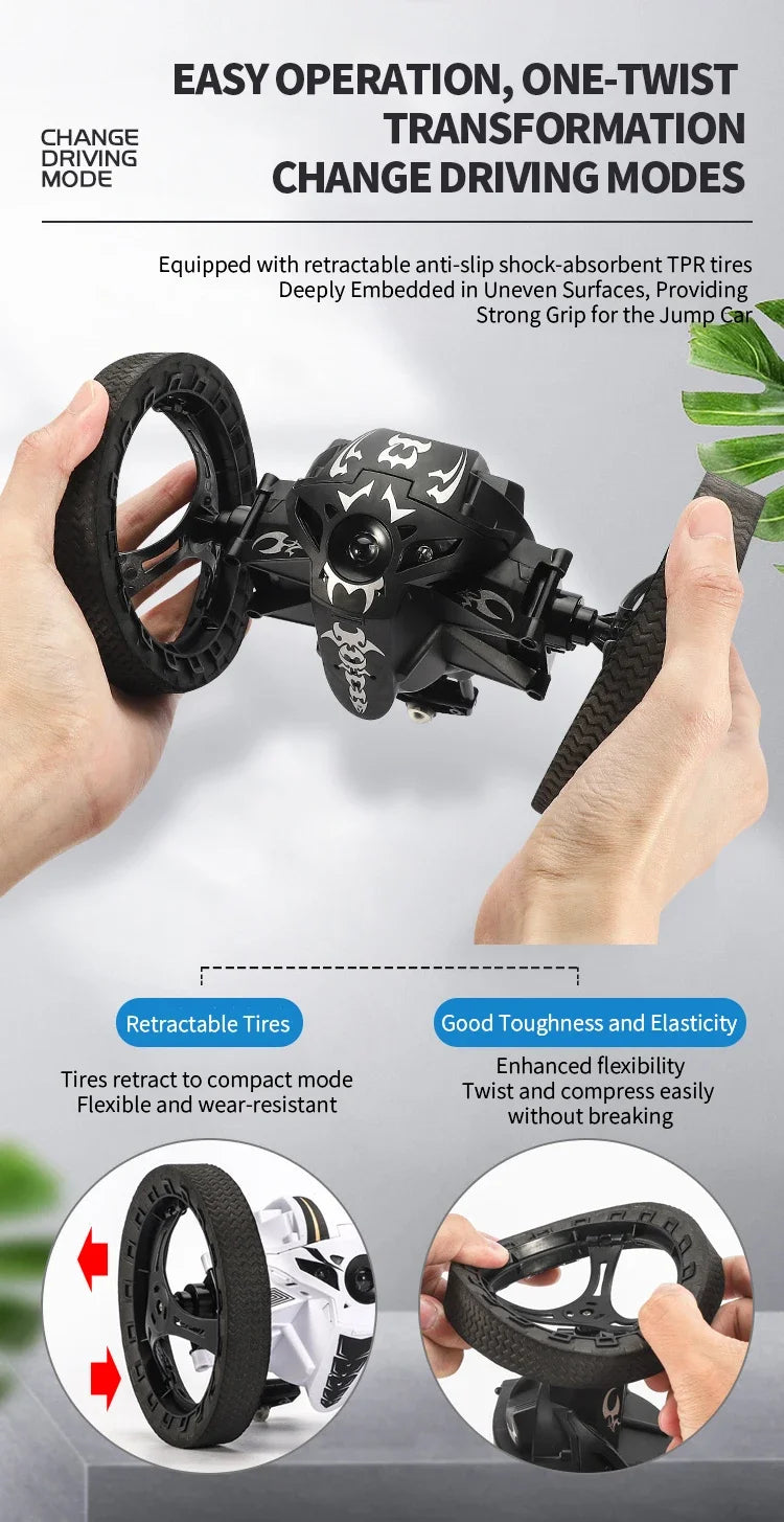 RC Stunt Off-Road Car | 2.4GHz | Flip & Jump | WiFi HD Camera | LED | Kids Gift Age 14+