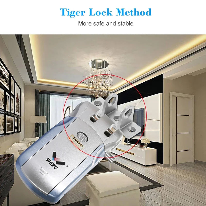 WAFU Smart Door Lock | Fingerprint & Password | WiFi & Bluetooth | Remote App Control