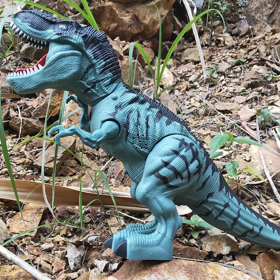 Electric Toy Large Size Walking Spray Lay Eggs Dinosaur Robot for Kids With Light Sound Mechanical Dinosaurs Model Toys