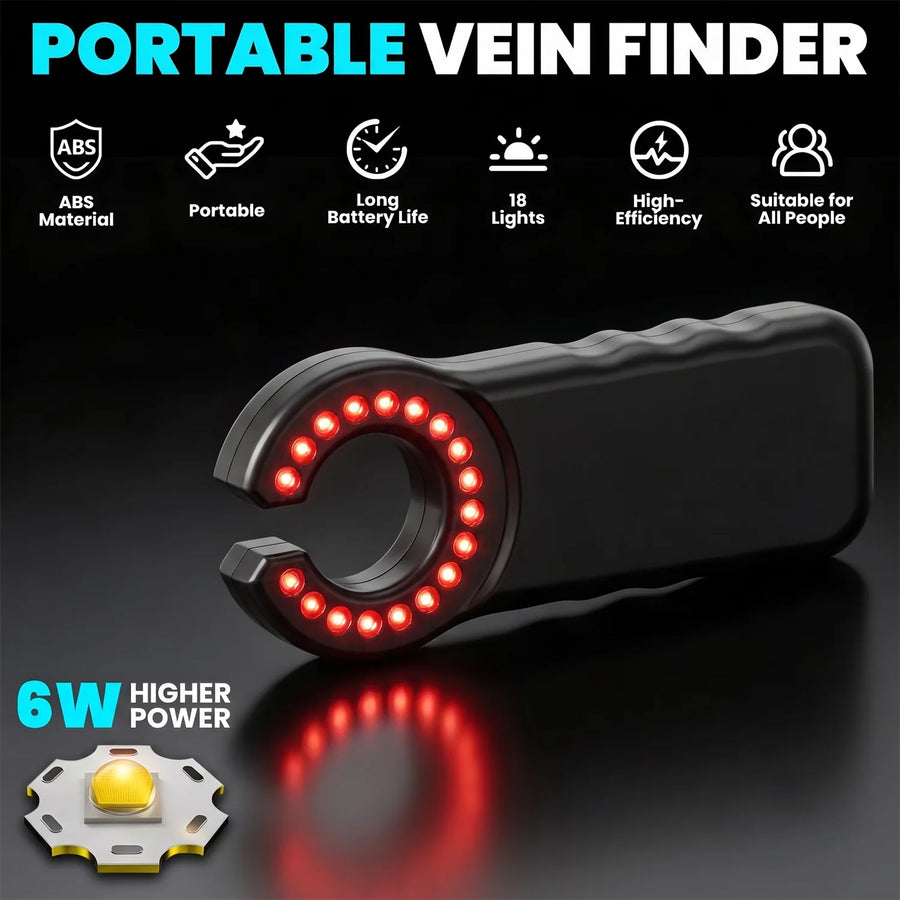 Medical Vein Detector LED Infrared Vein Scanner Handheld Blood Vessel Locator Adjustable Vein Finder for IV Injection