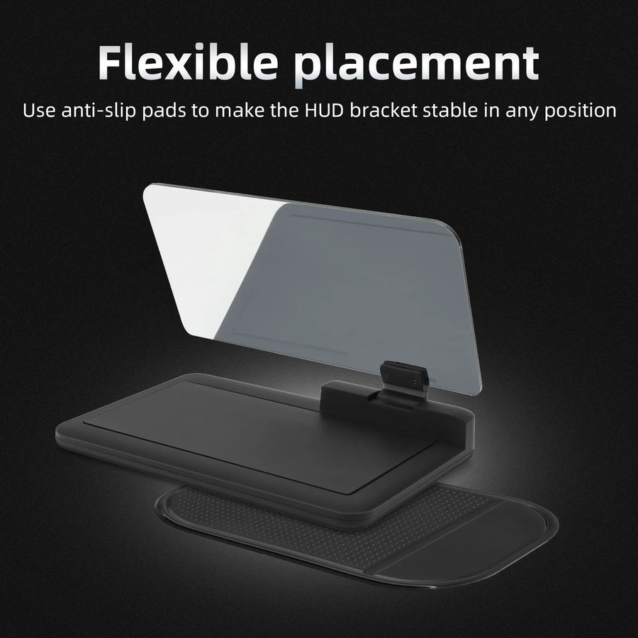 Car Head Up Display OBD + GPS HUD Display Digital GPS Speedometer Water Temp Voltage Fuel Tachometer Speed Alarm Electronic Part