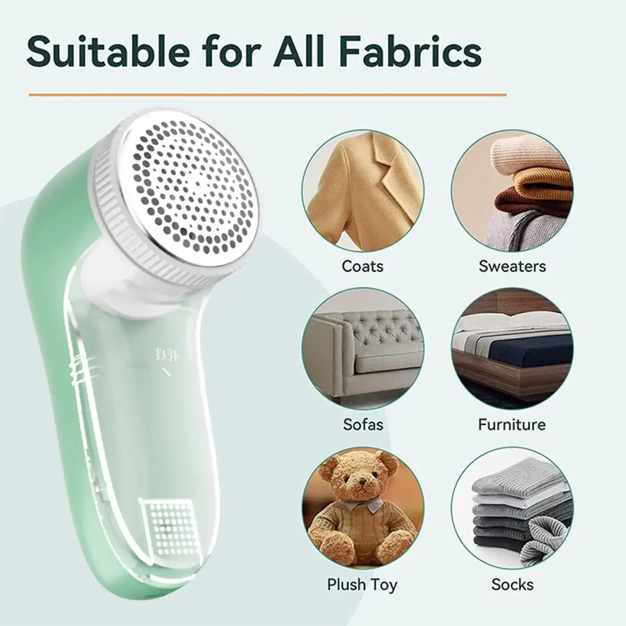 Electric Fabric Shaver & Lint Remover | 10,000 RPM | Remove Fuzz & Pilling from Clothes