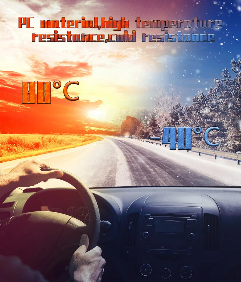Car Head Up Display OBD + GPS HUD Display Digital GPS Speedometer Water Temp Voltage Fuel Tachometer Speed Alarm Electronic Part