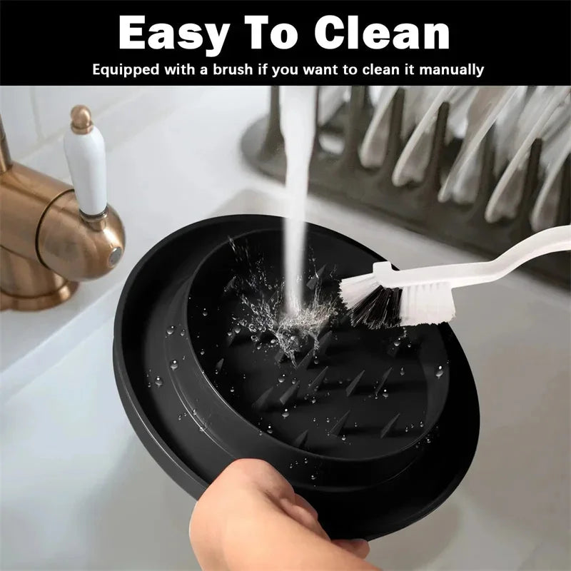 Meat Chicken Shredder Tool | Stainless Steel | Mincing Machine with Lid | Kitchen Grinder