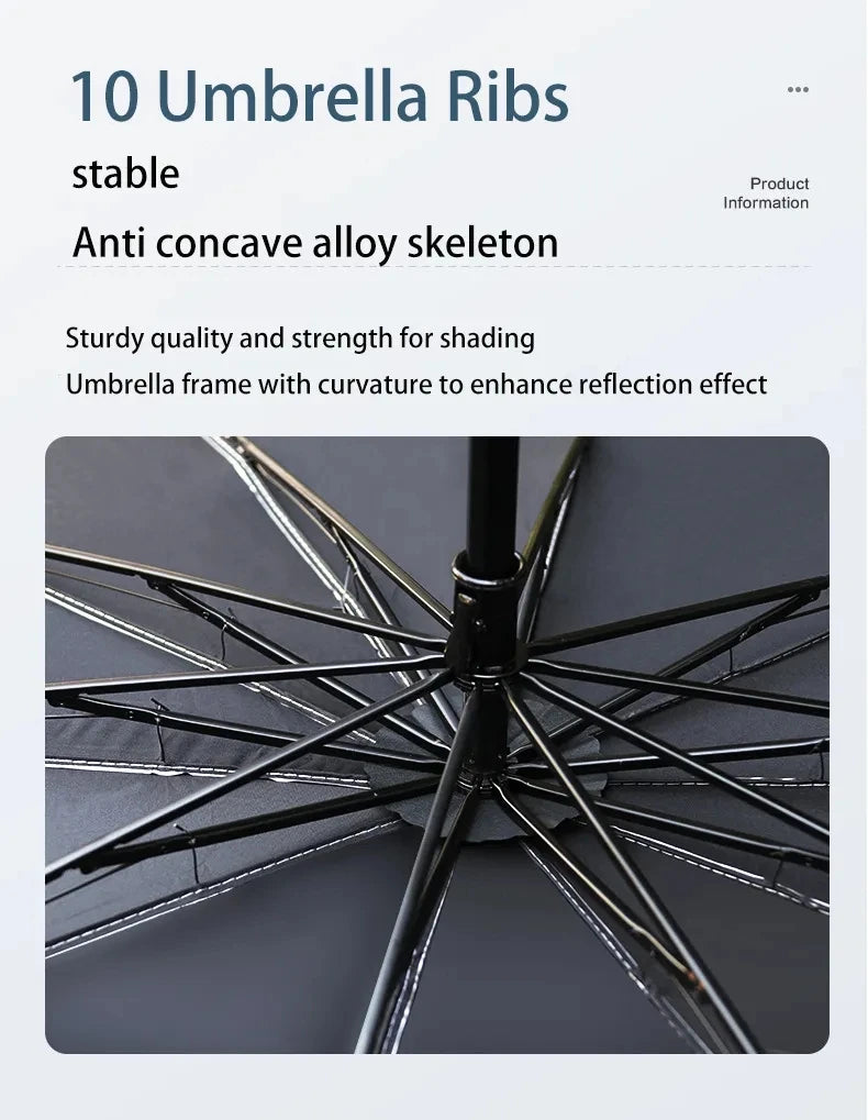 Foldable Car Windshield Sunshade | Umbrella Style | Heat Insulation Protection