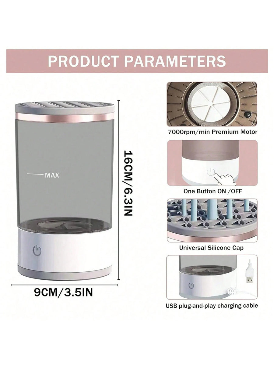 Electric Makeup Brush Cleaner | Automatic Spinner | Fast Drying | Home & Professional