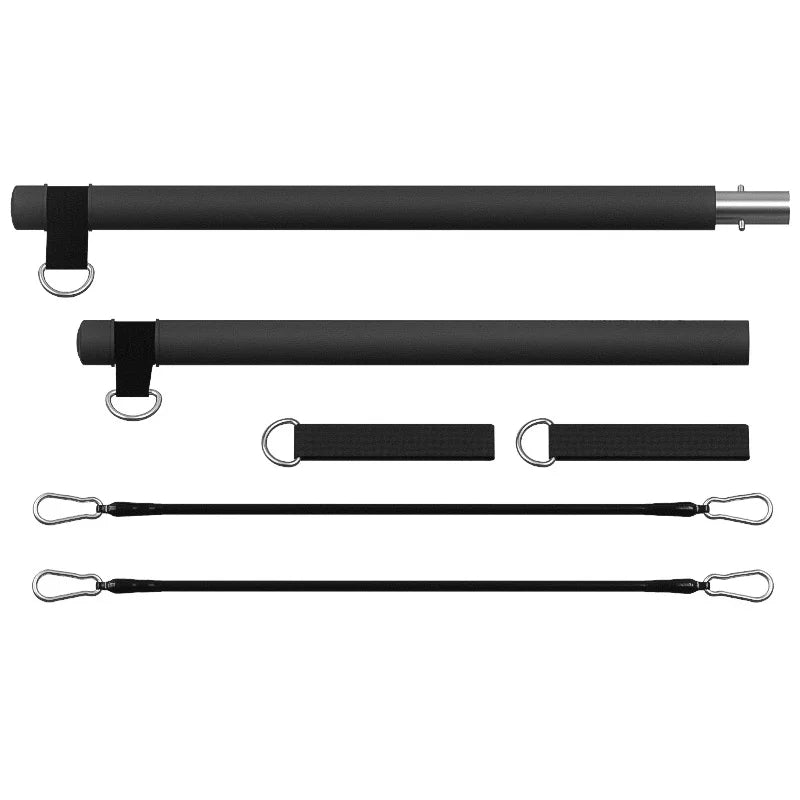 Pilates Resistance Band Kit | Portable Home Gym Set | Full Body Workout