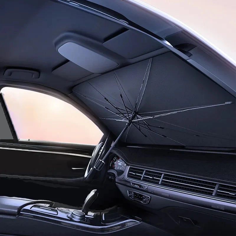 Foldable Car Windshield Sunshade | Umbrella Style | Heat Insulation Protection