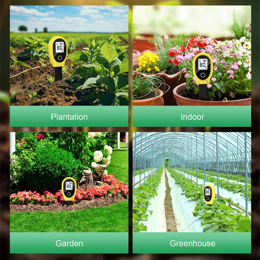 Soil Moisture Sensor Monitor Plants Moist Testing Tool Soil Hygrometer Plant Detector Garden Care Planting Humidity Meter