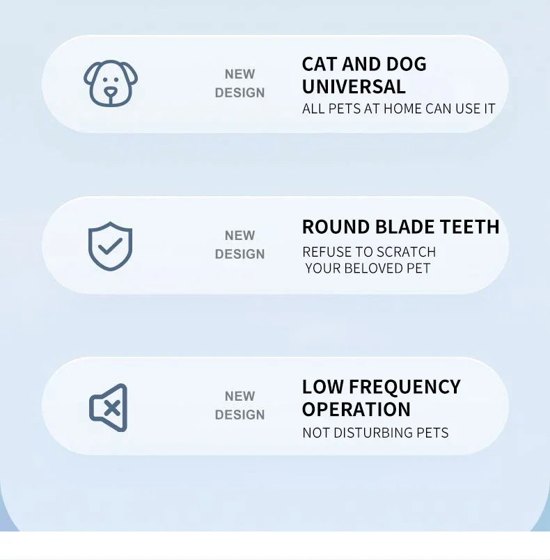 Pet Electric Grooming Trimmer | LED Light | Waterproof | Low Noise | Face, Paw, Ear & Hip | Dogs & Cats