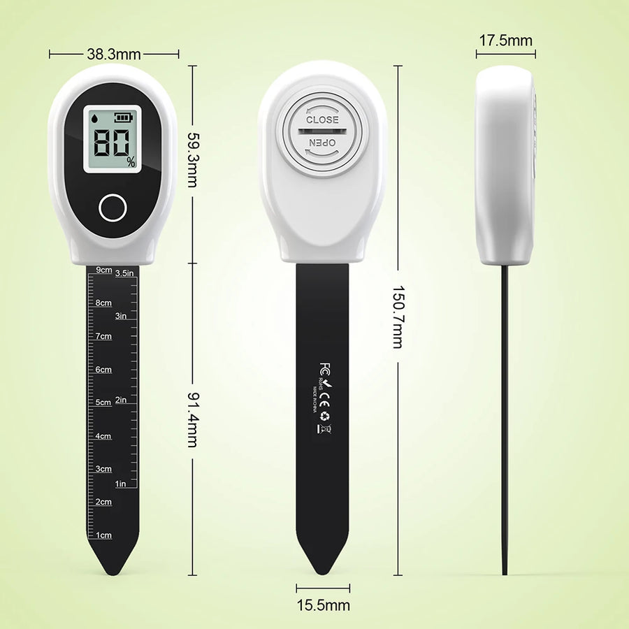 Soil Moisture Sensor Monitor Plants Moist Testing Tool Soil Hygrometer Plant Detector Garden Care Planting Humidity Meter