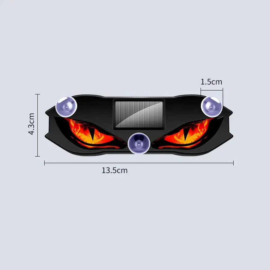 Solar Powered Car Neon Light Wireless Cool DEMON EYE Led Ambient Light Suction Cup USB Rechargeable Atmosphere Breathing Lamp