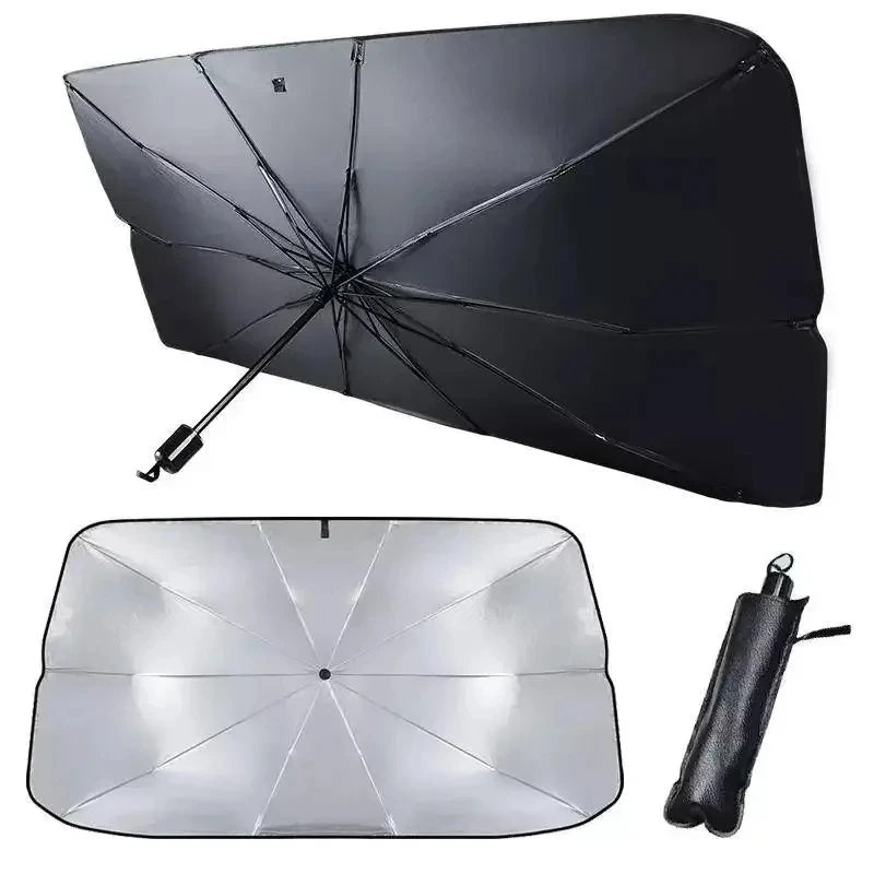 Foldable Car Windshield Sunshade | Umbrella Style | Heat Insulation Protection