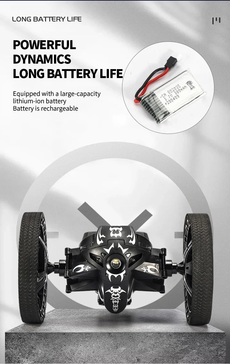 RC Stunt Off-Road Car | 2.4GHz | Flip & Jump | WiFi HD Camera | LED | Kids Gift Age 14+