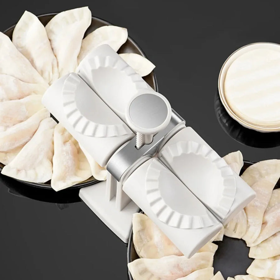 Automatic Dumpling Machine Easy To Clean Double-Head Pressing Die Pie Wonton Mold DIY Reusable Kitchen Gadget Accessories