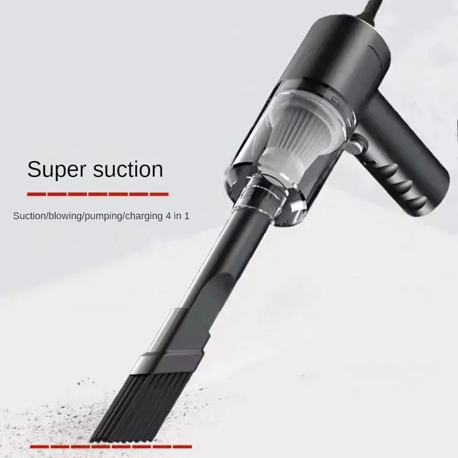 4-in-1 Cordless Car Vacuum Cleaner | 120W Powerful Suction | HEPA Filter | Portable