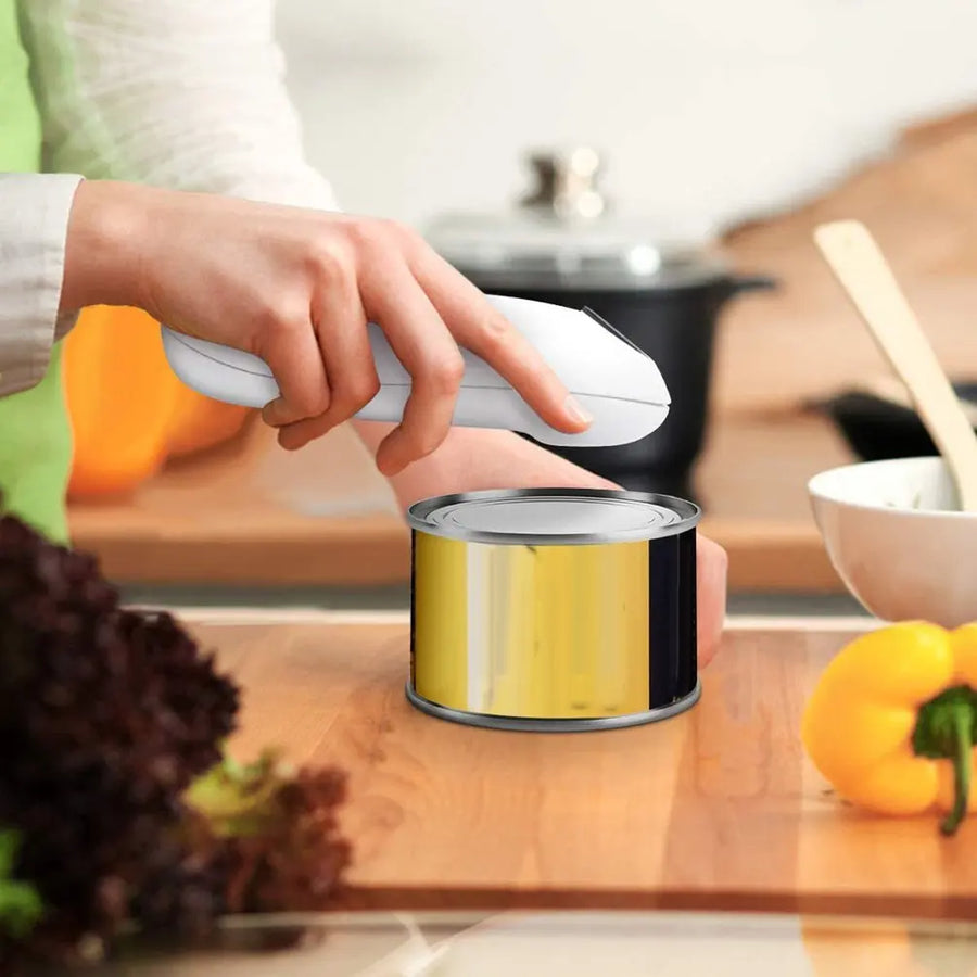 Electric Can Opener | One-Touch Automatic | Smooth Edge | Also Opens Jars & Bottles