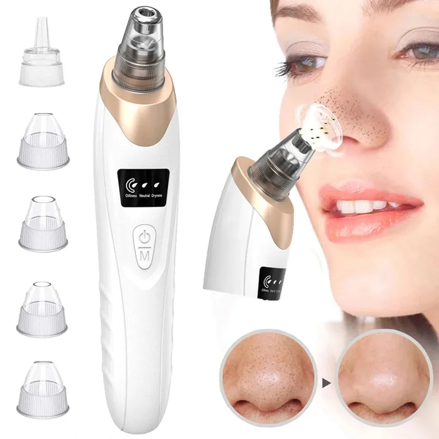 Face Skin Care Tools Electric Blackhead Remover Vacuum Cleaner Black Spots Removal Facial Deep Cleansing Pore Cleaner Machine