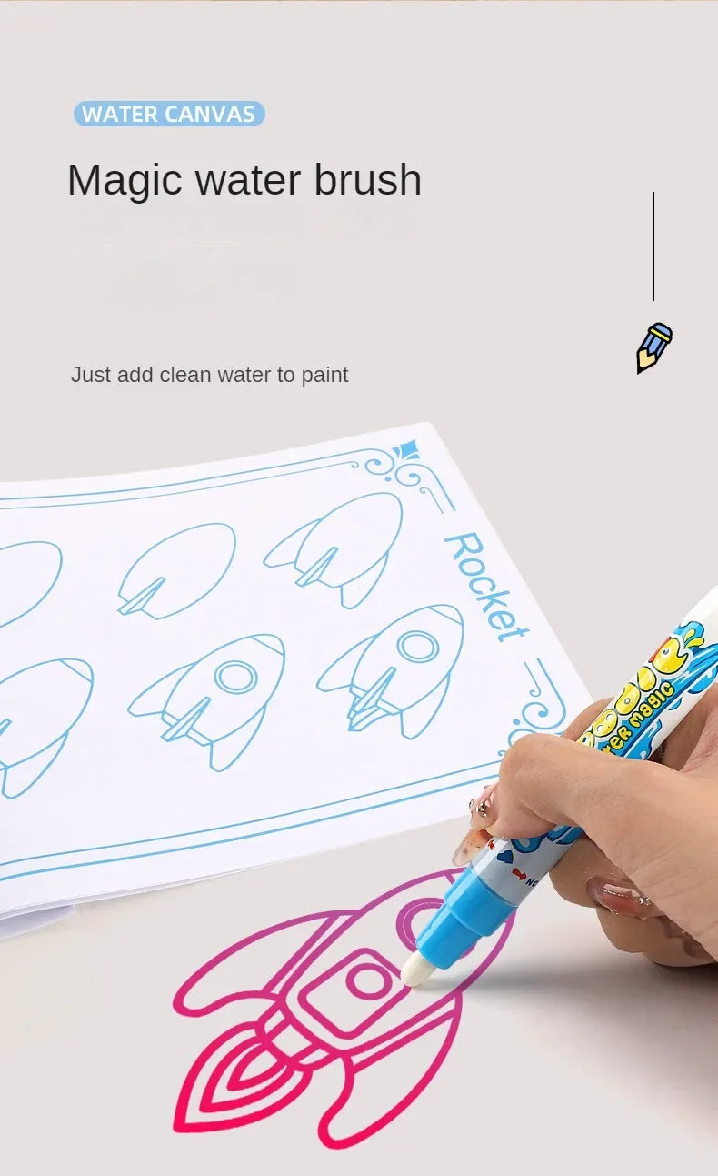 Magic Water Drawing Mat | 100x80cm Reusable | Montessori Painting Board | Educational Kids Toy