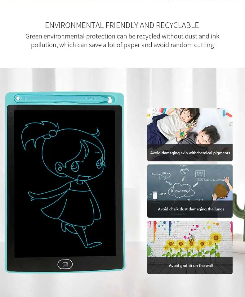 8.5-Inch LCD Writing Tablet | Electronic Doodle Pad | Eye-Safe Drawing Toy for Kids