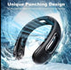 Hands-Free Bladeless Neck Fan – 360° Wearable Cooling Fan