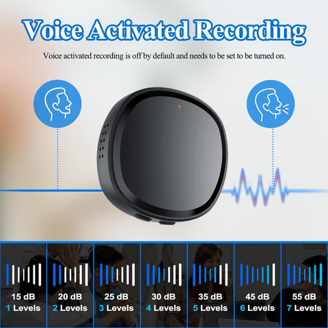 64GB Digital Voice Recorder with built-in speaker