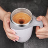 Self-Stirring Coffee Mug with smart LED temperature display