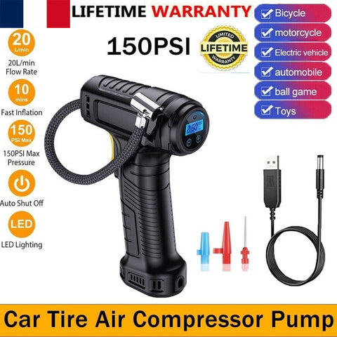 Digital Car Tire Inflator wireless USB rechargeable
