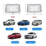 Foldable Car Windshield Sunshade | Umbrella Style | Heat Insulation Protection