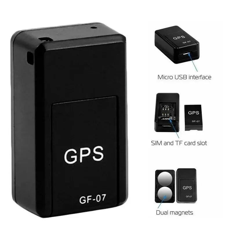 Mini Magnetic GPS Car Tracker | Real-Time Anti-Theft Tracking | Easy Install | GF-07
