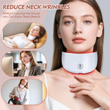 LED Neck Lift Mask | Photon Anti-Wrinkle Skin Tightening | Red & Blue Light Therapy