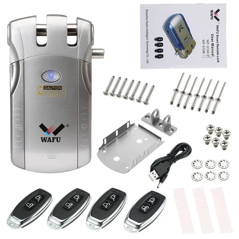 WAFU Smart Door Lock | Fingerprint & Password | WiFi & Bluetooth | Remote App Control