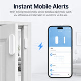 Tuya WiFi Door Window Magnetic Sensor Wireless Connection Smart Home Protection Door Detectors Automation